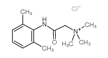 2-[(2,6-二甲基苯基)氨基]-N,N,N-三甲基-2-氧代乙烷氯化铵结构式