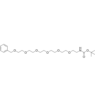 Benzyl-PEG6-NHBoc Structure