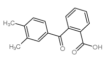 3',4'-二甲基二苯甲酮-2-甲酸结构式