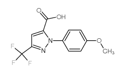 1-(4-METHOXYPHENYL)-3-(TRIFLUOROMETHYL)-1H-PYRAZOLE-5-CARBOXYLIC ACID结构式