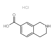 四氢异喹啉7-甲酸盐酸盐结构式