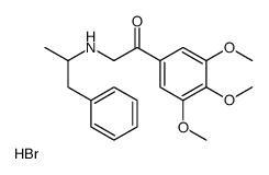 [2-oxo-2-(3,4,5-trimethoxyphenyl)ethyl]-(1-phenylpropan-2-yl)azanium,bromide Structure