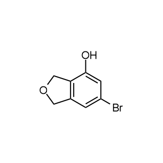 6-溴-1,3-二氢异苯并呋喃-4-醇结构式