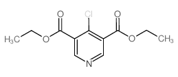 4-氯-3,5-吡啶二羧酸二乙酯结构式