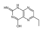 4(1H)-Pteridinone,2-amino-6-ethyl-(9CI) structure