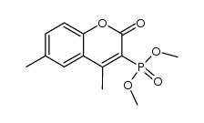 dimethyl (4,6-dimethyl-2-oxo-2H-chromen-3-yl)phosphonate Structure
