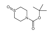 tert-butyl 1-oxo-1,4-thiazinane-4-carboxylate Structure