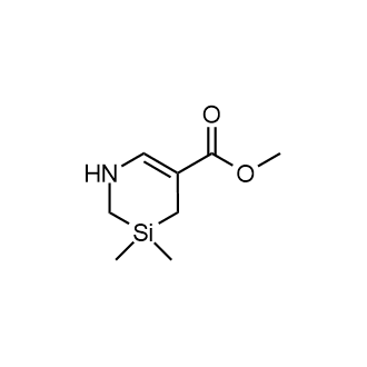 3,3-二甲基-1,2,3,4-四氢-1,3-氮杂硅烷-5-羧酸甲酯结构式