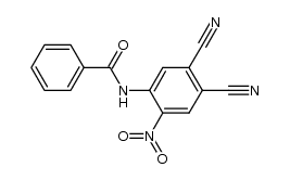4-benzoylamino-5-nitrophthalodinitrile结构式