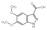 5,6-二甲氧基-1H-吲唑-3-甲酸结构式