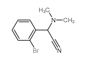 2-(2-Bromophenyl)-2-(dimethylamino)acetonitrile Structure