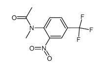 N-methyl-N-[2-nitro-4-(trifluoromethyl)phenyl]acetamide结构式