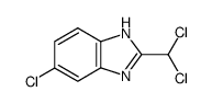 1H-BENZIMIDAZOLE, 6-CHLORO-2-(DICHLOROMETHYL)- Structure