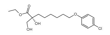 ethyl (R)-2,3-dihydroxy-2-[6-(p-chlorophenoxy)hexyl]propanoate Structure