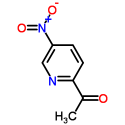 1-(5-硝基吡啶-2-基)乙酮结构式