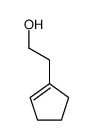 1-(2-hydroxyethyl)cyclopentene结构式