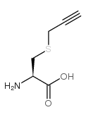 (R)-2-氨基-3-(2-丙炔基巯基)丙酸结构式