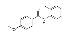 N-(2-碘苯基)-4-甲氧基苯甲酰胺结构式