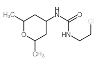 Urea,N-(2-chloroethyl)-N'-(tetrahydro-2,6-dimethyl-2H-pyran-4-yl)-结构式
