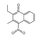2-ethyl-3-methyl-4-nitro-1-oxidoquinolin-1-ium Structure
