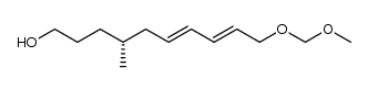 (R,6E,8E)-10-(methoxymethoxy)-4-methyldeca-6,8-dien-1-ol结构式