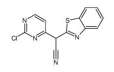 2-(benzo[d]thiazol-2-yl)-2-(2-chloropyrimidin-4-yl)acetonitrile Structure