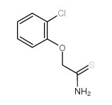 2-(2-氯苯氧基)硫代乙酰胺结构式