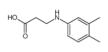 B-ALANINE, N-(3,4-DIMETHYLPHENYL)-结构式