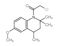 2-氯-1-(6-甲氧基-2,2,4-三甲基-3,4-二氢-2H-喹啉-1-基)-乙酮结构式