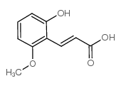 3-(2-羟基-6-甲氧基苯基)-丙烯酸结构式