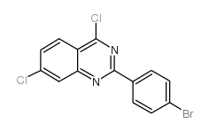 2-(4-溴苯基)-4,7-二氯喹唑啉结构式