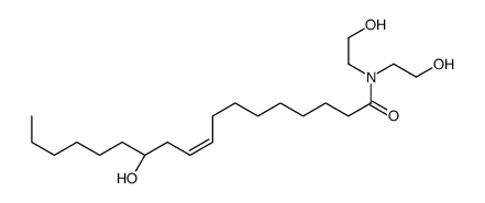 (Z,12R)-12-hydroxy-N,N-bis(2-hydroxyethyl)octadec-9-enamide Structure