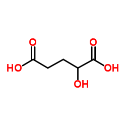 (±)-2-Hydroxyglutaric acid structure