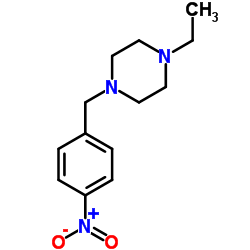 1-Ethyl-4-(4-nitrobenzyl)piperazine Structure