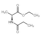 N-(1-氧代丙基)-L-丙氨酸乙酯结构式