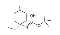 tert-Butyl (4-ethylpiperidin-4-yl)carbamate Structure