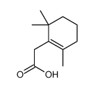 2-(2,6,6-trimethylcyclohexen-1-yl)acetic acid Structure