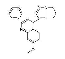 7-甲氧基-4-(2-(吡啶-2-基)-5,6-二氢-4H-吡咯并[1,2-b]吡唑-3-基)喹啉结构式
