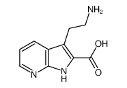 3-(2-氨基乙基)-1H-吡咯并[2,3-B]吡啶-2-羧酸结构式