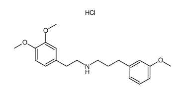 3,4-dimethoxy-N-[3-(3-methoxyphenyl)-n-propyl]-β-phenethylamine hydrochloride Structure