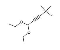 1,1-diethoxy-4,4-dimethylpent-2-yne结构式