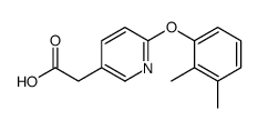 2-[6-(2,3-dimethylphenoxy)pyridin-3-yl]acetic acid Structure