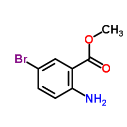 5-溴代邻氨基苯甲酸甲酯结构式