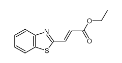 ethyl (E)-3-(benzo[d]thiazol-2-yl)acrylate结构式