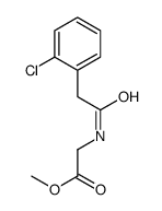 methyl 2-[[2-(2-chlorophenyl)acetyl]amino]acetate Structure