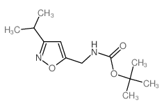 5-N-(boc)-氨基甲基-3-异丙基异噁唑结构式