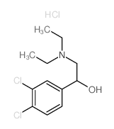 1-(3,4-dichlorophenyl)-2-diethylamino-ethanol structure