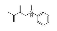 2-(methylphenylsilylmethyl)-3-methyl-1,3-butadiene结构式