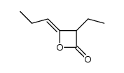 3-ethyl-4-propylidene-oxetan-2-one结构式