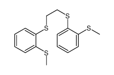 1-methylsulfanyl-2-[2-(2-methylsulfanylphenyl)sulfanylethylsulfanyl]benzene结构式